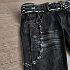 Embroidered Flare Jeans with Wide Leg — Y2K Rock Punk - BaeSprout.com