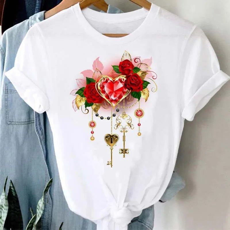 Summer Cartoon Butterfly Print Top - BaeSprout.com