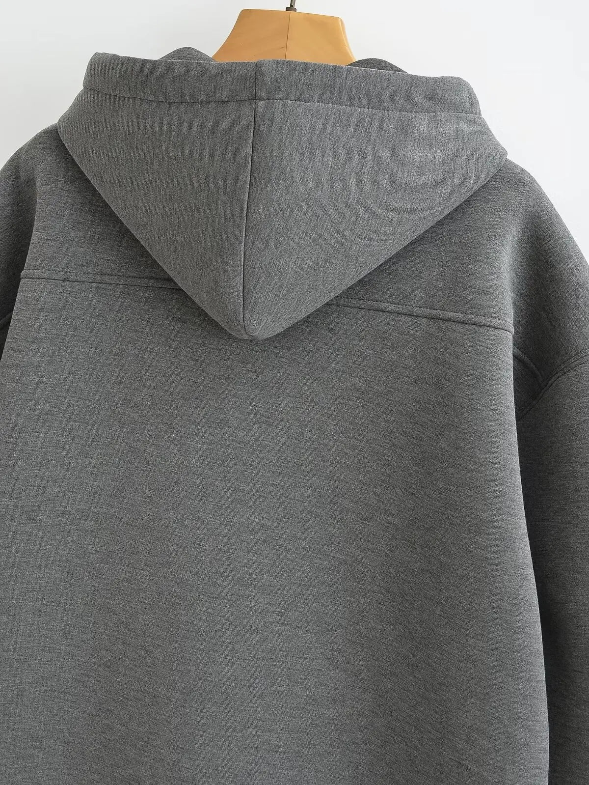 Oversized Zip - Up Hoodie Big Pocket Loose Fit — Clean Girl Y2K Essential - BaeSprout.com
