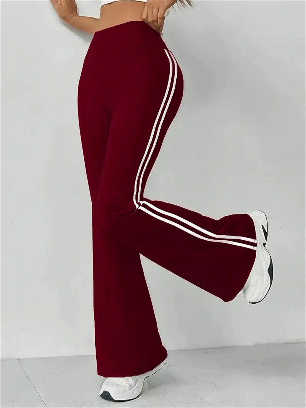 Women's High - Waist Slim Flare Pants - BaeSprout.com