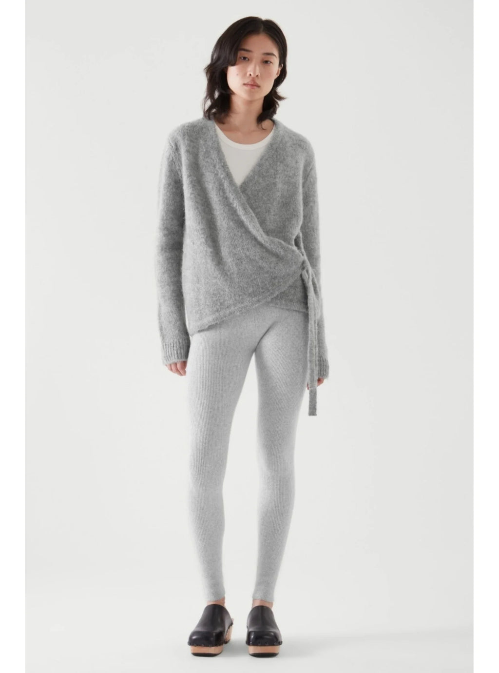 Asymmetrical Wool Blend Cardigan - BaeSprout.com