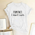 Fun Fact Slogan Graphic Tee with Loose Fit — Indie Casual - BaeSprout.com