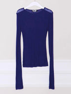 Sheer Slim - Fit Long Sleeve Mesh Tee - BaeSprout.com
