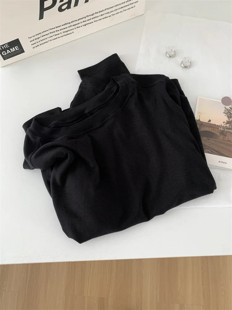 Silky Soft Long Sleeve Top with Slim Fit — Quiet Luxury Minimal - BaeSprout.com