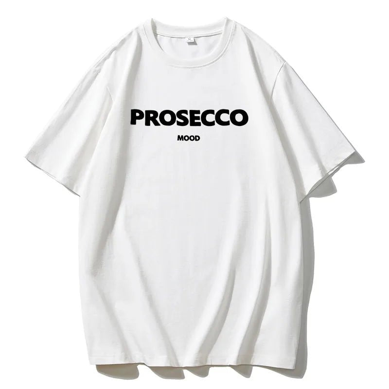 Prosecco Mood Graphic Tee — Clean Girl Casual - BaeSprout.com