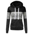Color Block Hoodie Jogger Set Two Piece Heartbeat — Y2K Sporty Streetwear - BaeSprout.com