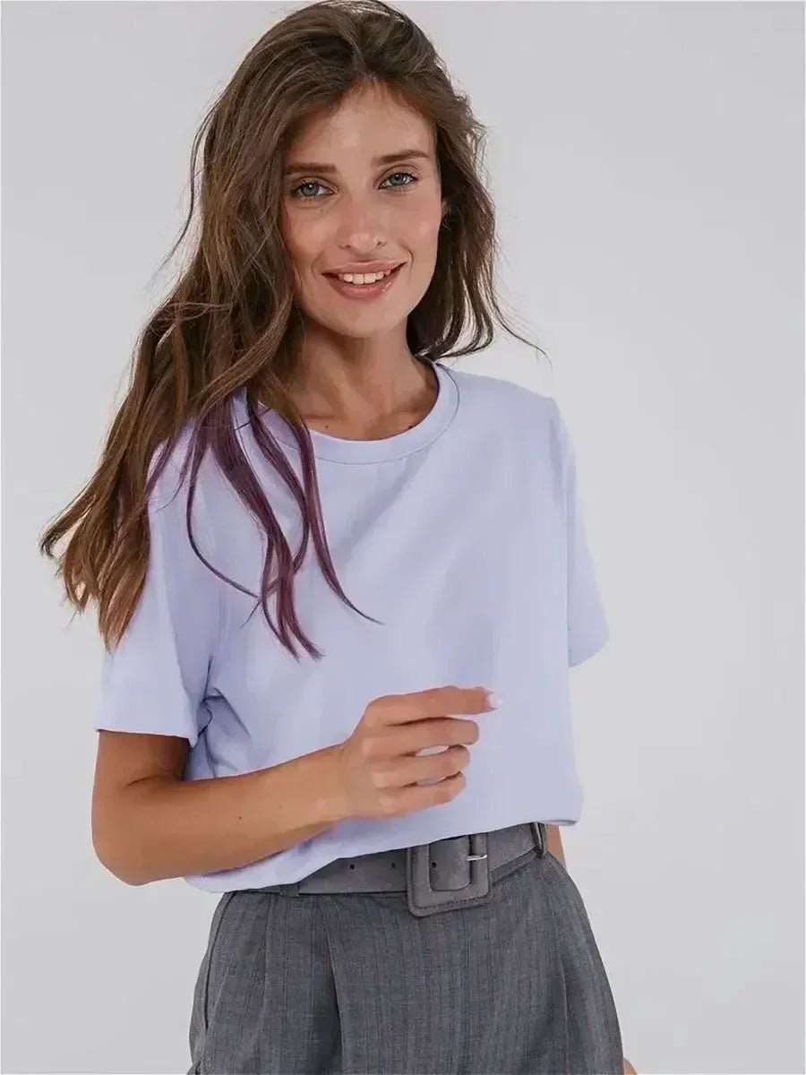 100% Cotton Oversized Basic Tee — Clean Girl Minimal - BaeSprout.com