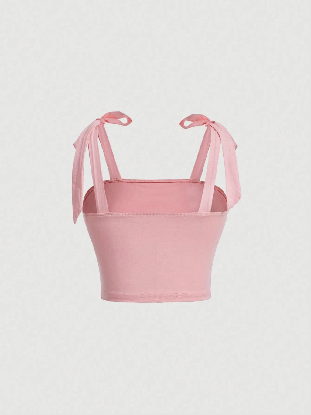 Ruched Bow Tie Shoulder Crop Top with Wide Straps — Y2K Coquette - BaeSprout.com