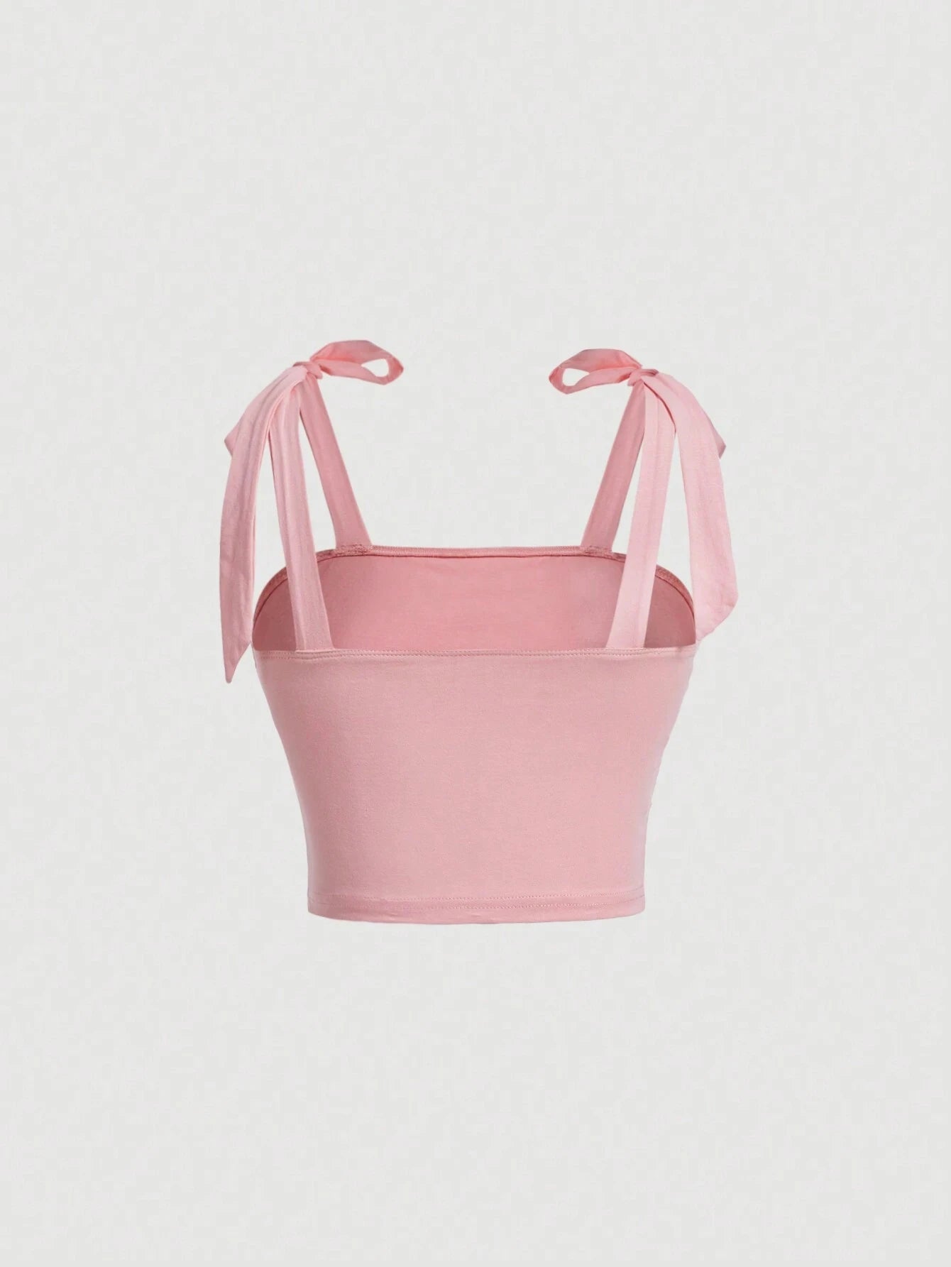 Ruched Bow Tie Shoulder Crop Top with Wide Straps — Y2K Coquette - BaeSprout.com