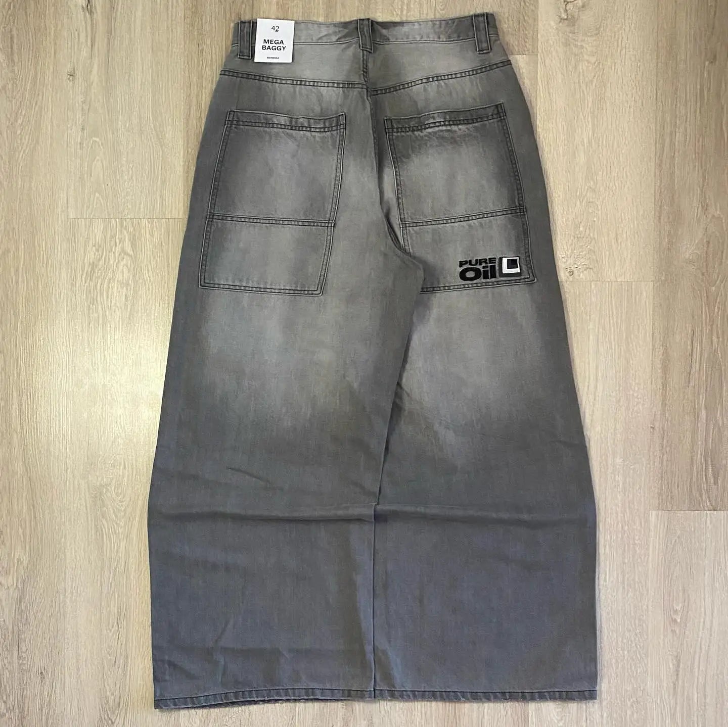 Y2K Streetwear Oversized Baggy Jeans - BaeSprout.com
