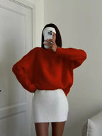 Basic O - Neck Sweater for Women - BaeSprout.com