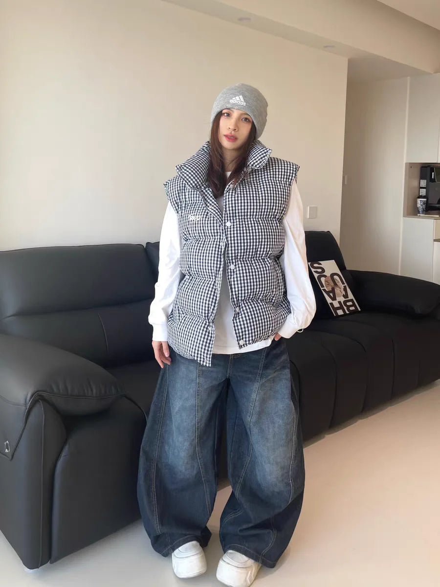 Embroidered Baggy Wide - Leg Jeans — Y2K Vintage Street - BaeSprout.com