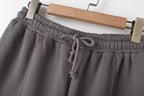 Bomber Jacket Wide Leg Pants Set Two Piece — Quiet Luxury Y2K Streetwear - BaeSprout.com