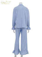 Gingham Ruffle Wide Leg Pants Set 3 Piece — Cottagecore Coquette Chic - BaeSprout.com