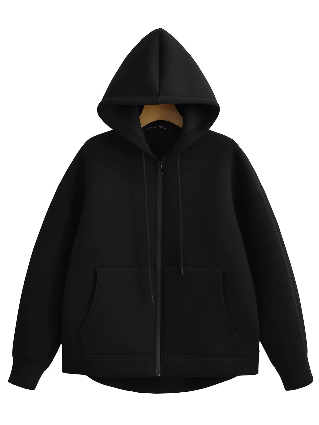 Oversized Zip - Up Hoodie Big Pocket Loose Fit — Clean Girl Y2K Essential - BaeSprout.com
