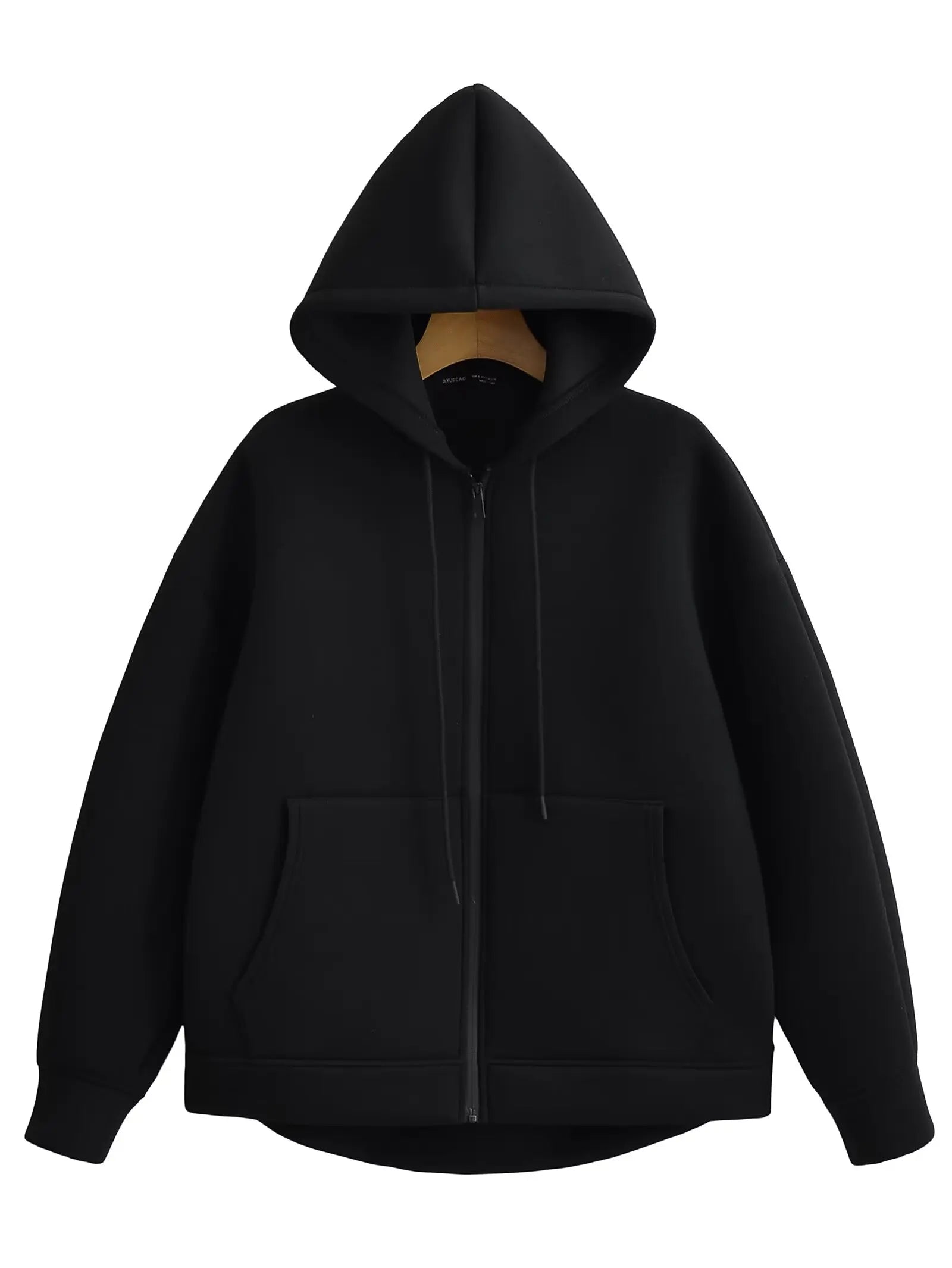 Oversized Zip - Up Hoodie Big Pocket Loose Fit — Clean Girl Y2K Essential - BaeSprout.com