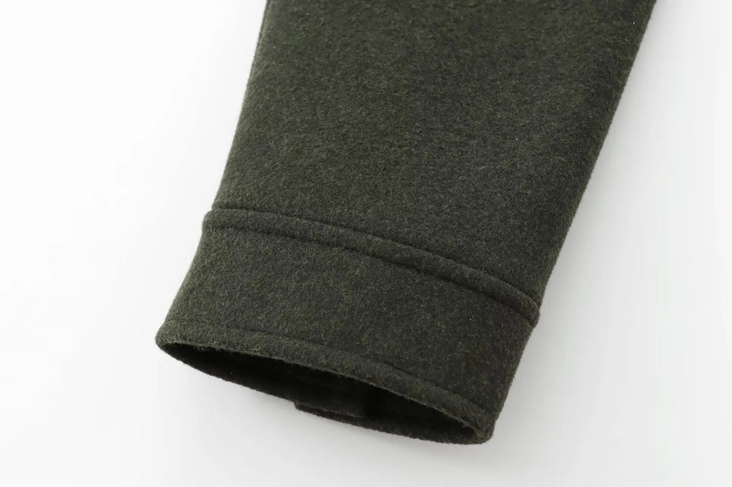 Cropped Zip - Up Jacket Collared Patch Pocket — Quiet Luxury Old Money - BaeSprout.com