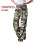 Floral Print Wide - Leg Yoga Pants Fold - Over Waist — Boho Active - BaeSprout.com