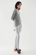 Asymmetrical Wool Blend Cardigan - BaeSprout.com