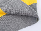 Striped Polo Collar Knit Sweater with Loose Fit — Preppy Y2K - BaeSprout.com