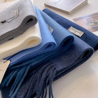 Cashmere Feel Tassel Scarf Oversized Wrap — Quiet Luxury Winter Essential - BaeSprout.com