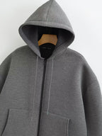 Oversized Zip - Up Hoodie Big Pocket Loose Fit — Clean Girl Y2K Essential - BaeSprout.com