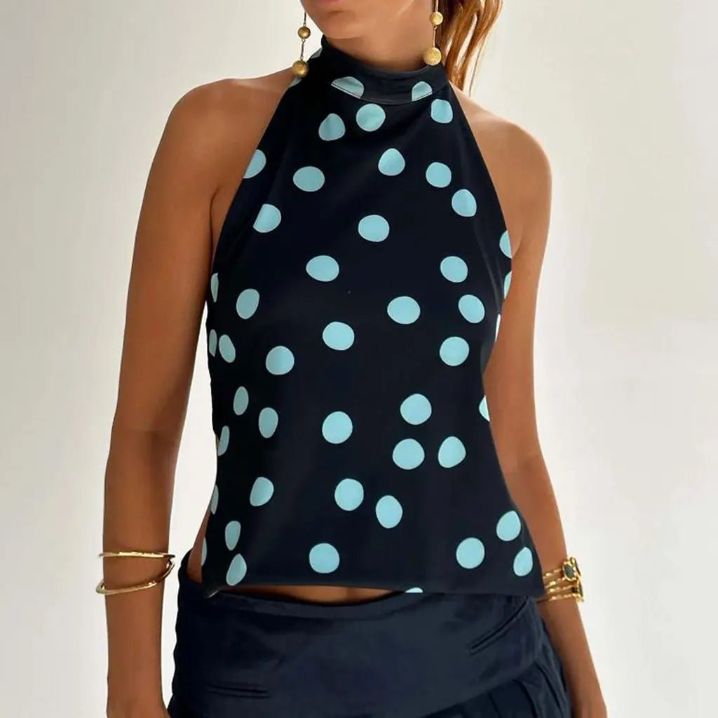 Women's Y2K Halter Neck Crop Top - BaeSprout.com