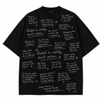 Rooted Manifesto - Washed Black Boxy Tee