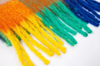Fuzzy Color Block Tassel Scarf — Y2K Indie Winter Style - BaeSprout.com