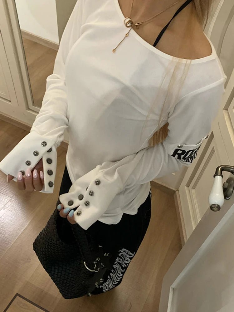 American Retro Long Sleeve Graphic Tee - BaeSprout.com