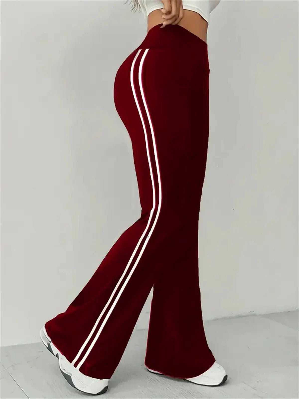Women's High - Waist Slim Flare Pants - BaeSprout.com