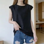 Classic Sleeveless Tank Top Relaxed Fit — Quiet Luxury Everyday - BaeSprout.com