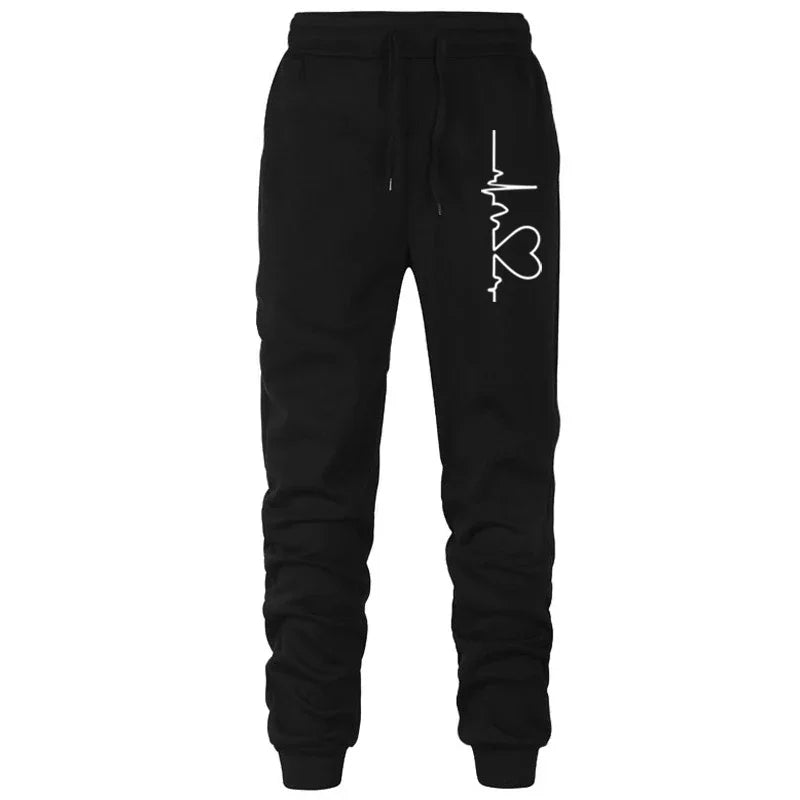 Color Block Hoodie Jogger Set Two Piece Heartbeat — Y2K Sporty Streetwear - BaeSprout.com