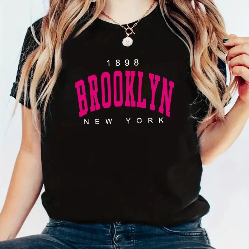 Brooklyn New York Graphic Tee - Y2K Streetwear - BaeSprout.com