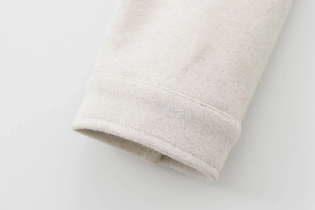 Cropped Zip - Up Jacket Collared Patch Pocket — Quiet Luxury Old Money - BaeSprout.com