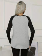 Floral Heart Raglan Long Sleeve Tee — Cottagecore Coquette Casual - BaeSprout.com