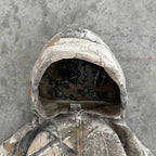 Camo Print Oversized Zip - Up Hoodie — Y2K Streetwear Everyday - BaeSprout.com