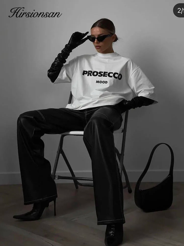 Prosecco Mood Graphic Tee — Clean Girl Casual - BaeSprout.com