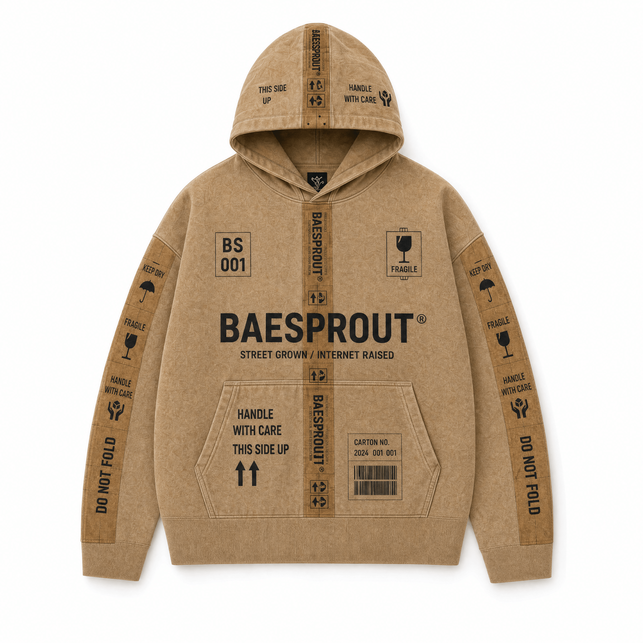 In Transit - Premium Sand Washed Hoodie - BaeSprout.com