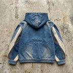 Still Growing - Patchwork Denim Hoodie - BaeSprout.com