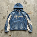 Still Growing - Patchwork Denim Hoodie - BaeSprout.com