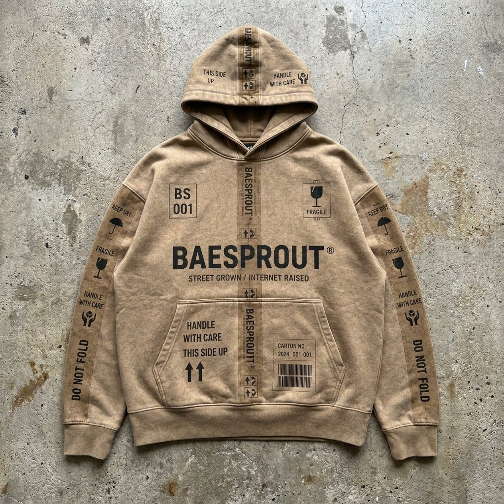 In Transit - Premium Sand Washed Hoodie - BaeSprout.com